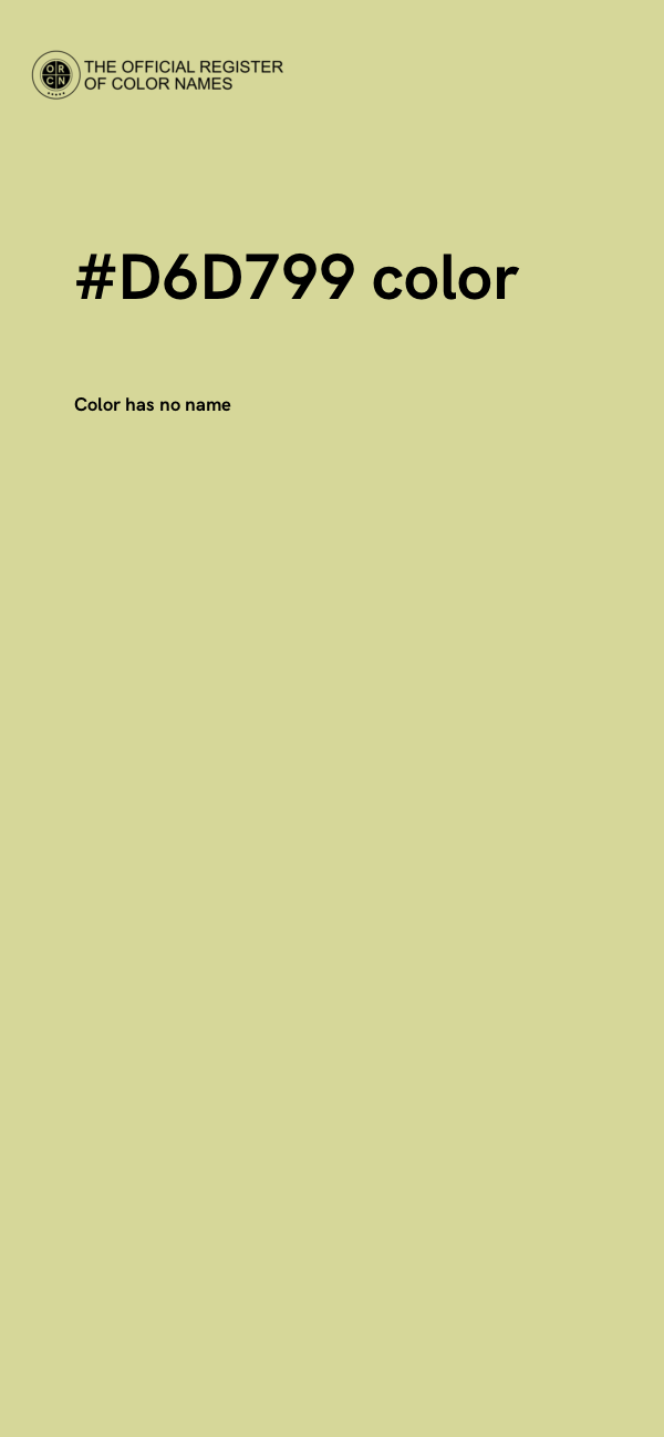 #D6D799 color image