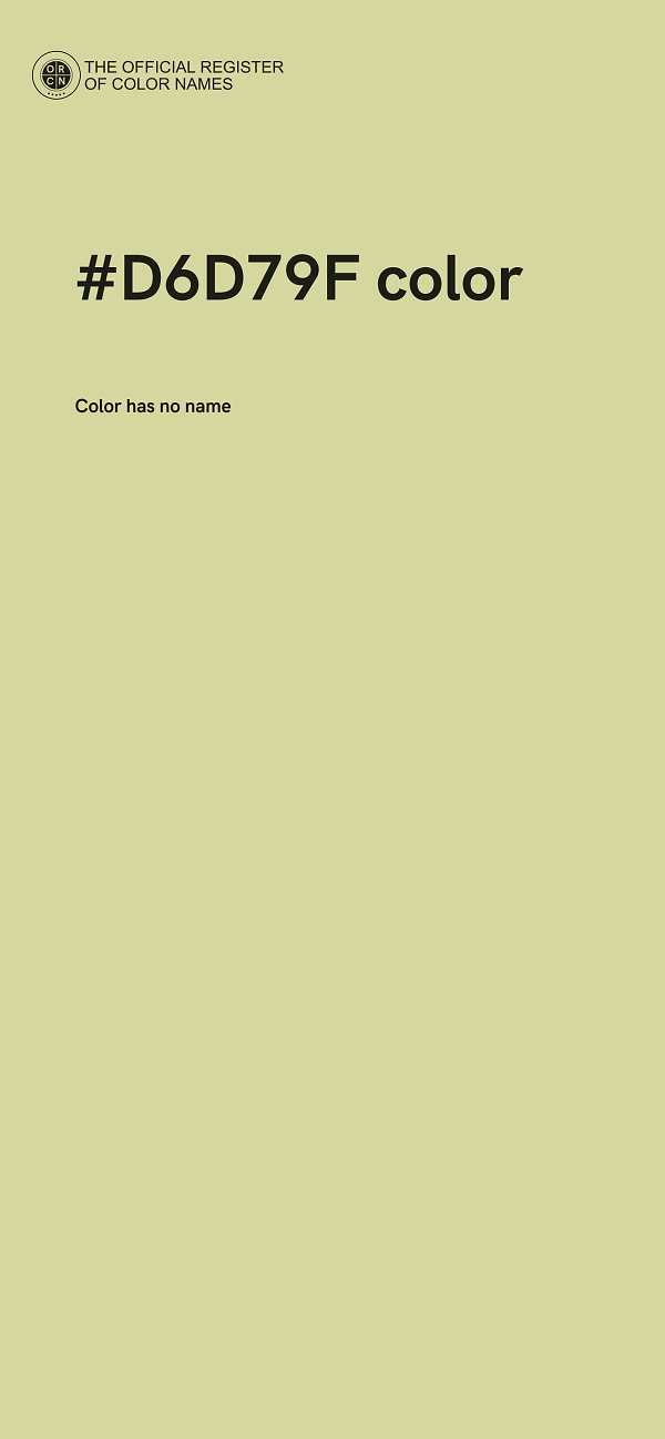 #D6D79F color image