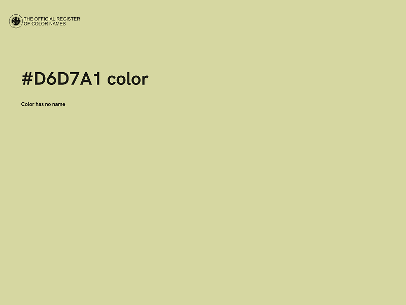 #D6D7A1 color image