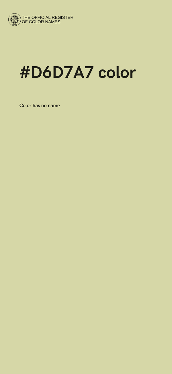 #D6D7A7 color image