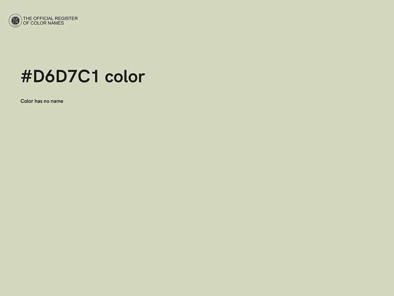 #D6D7C1 color image