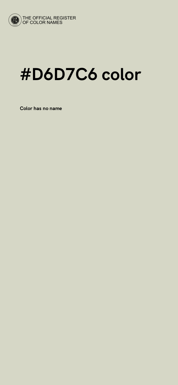 #D6D7C6 color image