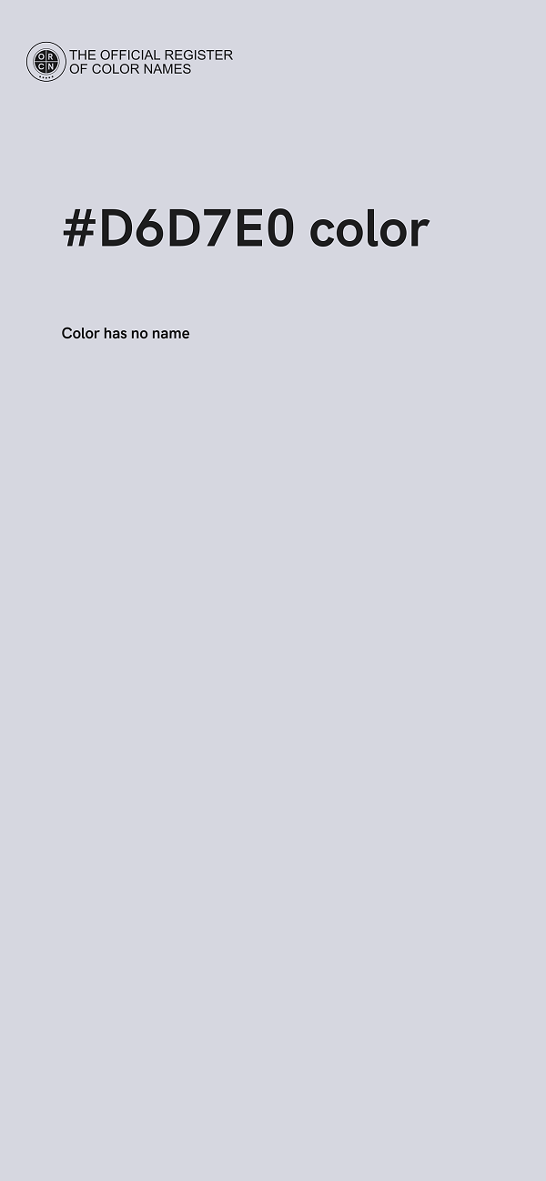 #D6D7E0 color image