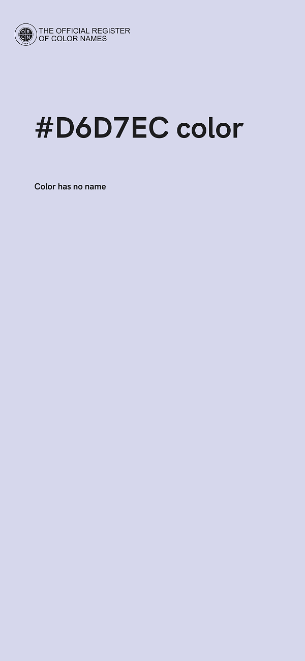 #D6D7EC color image