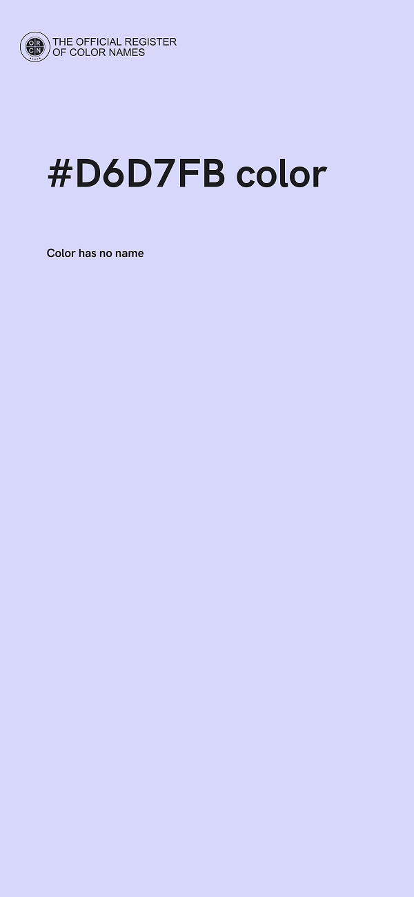 #D6D7FB color image