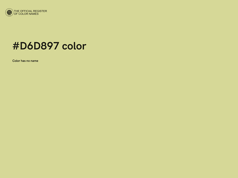 #D6D897 color image