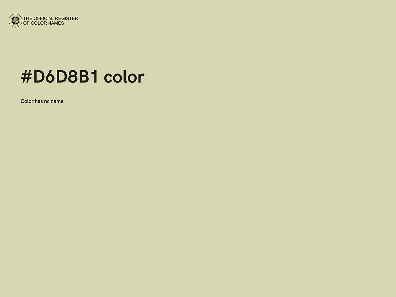 #D6D8B1 color image