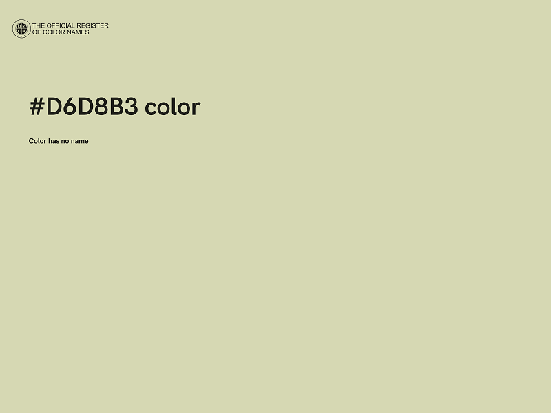 #D6D8B3 color image