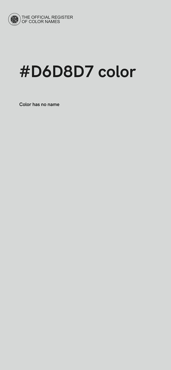#D6D8D7 color image