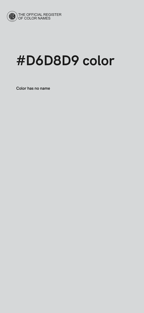 #D6D8D9 color image