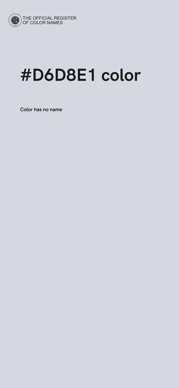 #D6D8E1 color image