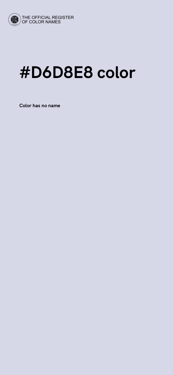 #D6D8E8 color image