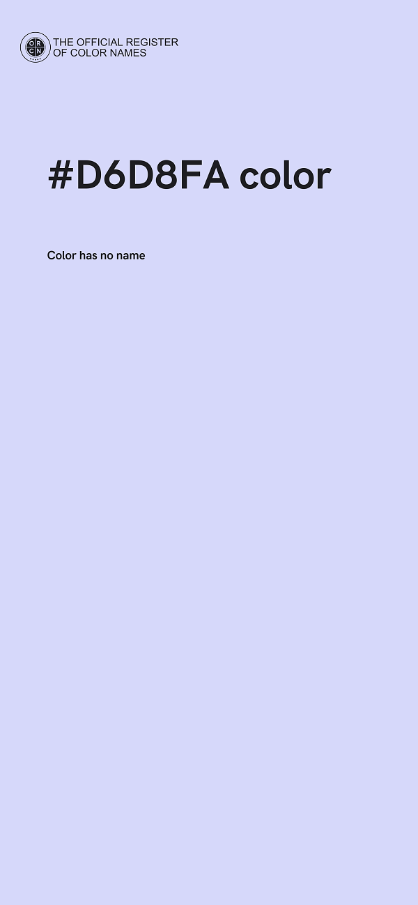 #D6D8FA color image