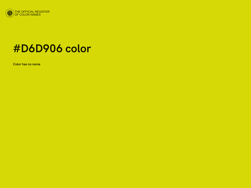 #D6D906 color image