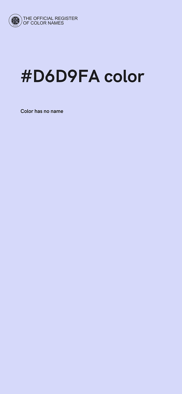 #D6D9FA color image