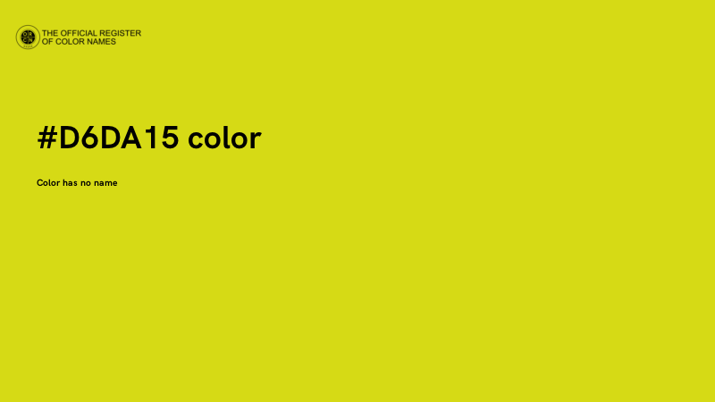 #D6DA15 color image