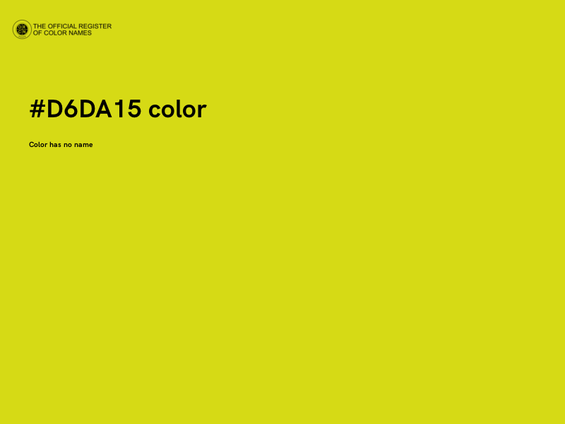 #D6DA15 color image