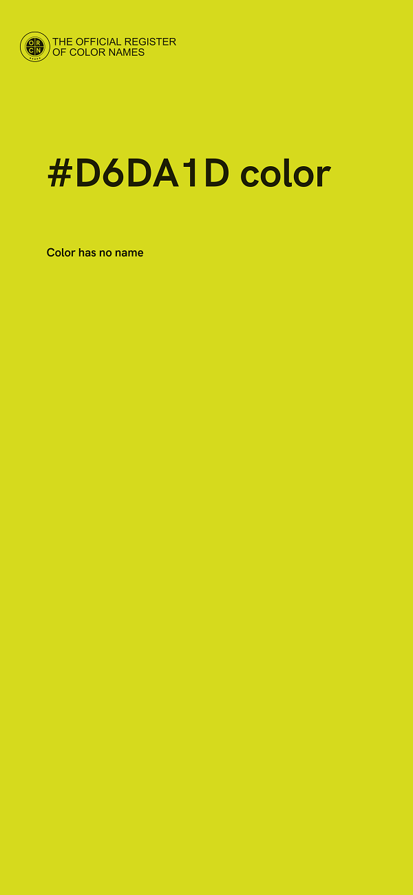 #D6DA1D color image