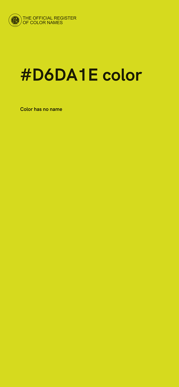 #D6DA1E color image