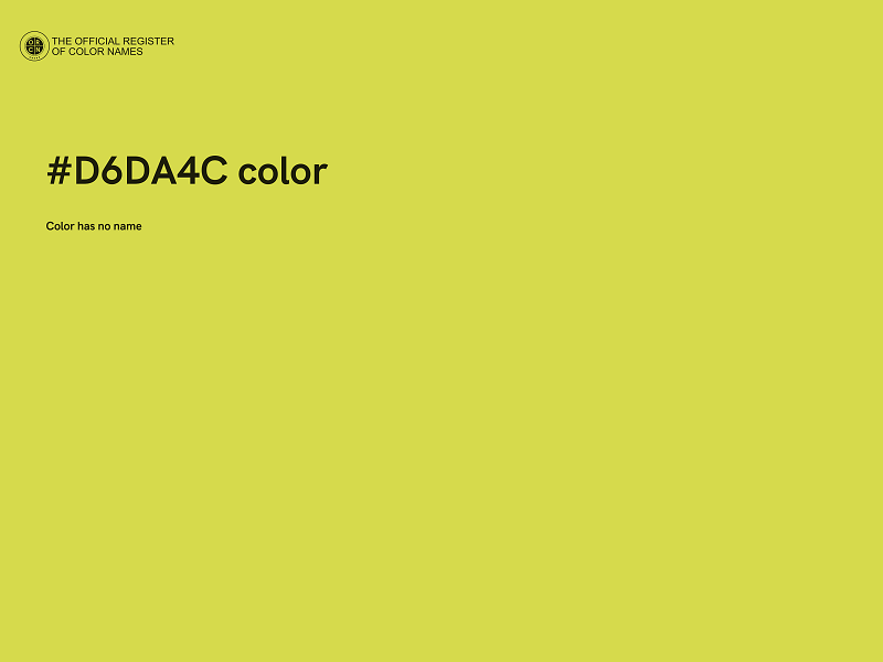 #D6DA4C color image