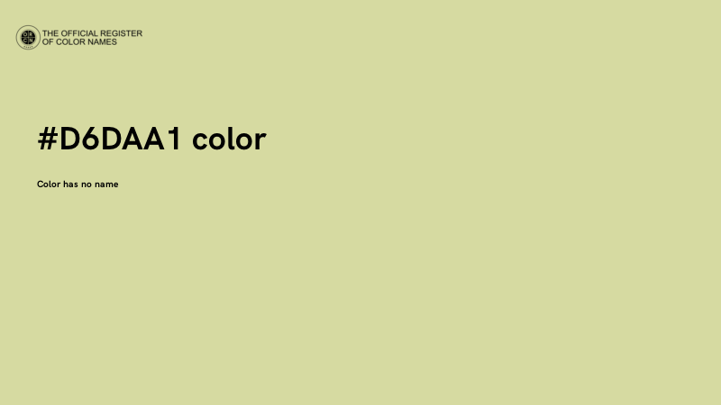 #D6DAA1 color image