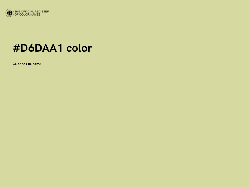 #D6DAA1 color image