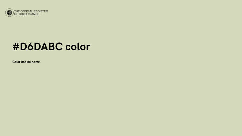 #D6DABC color image
