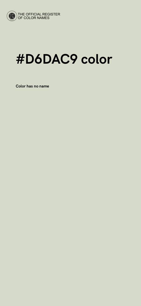 #D6DAC9 color image