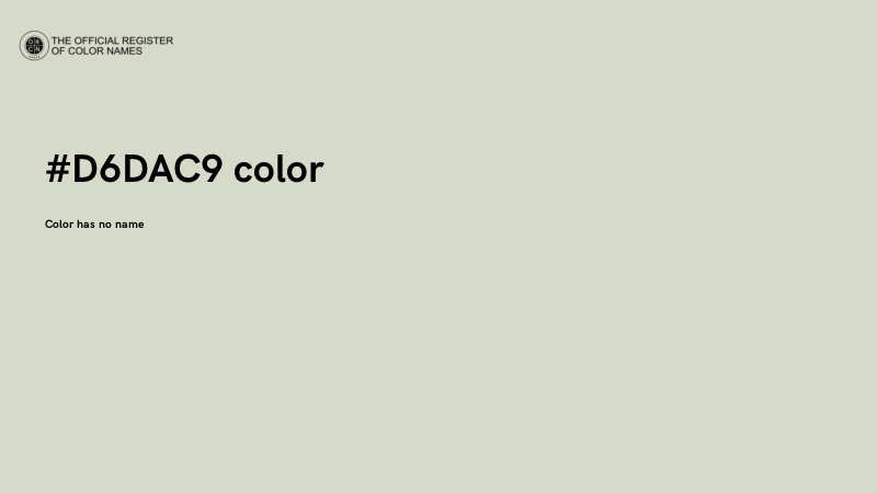 #D6DAC9 color image