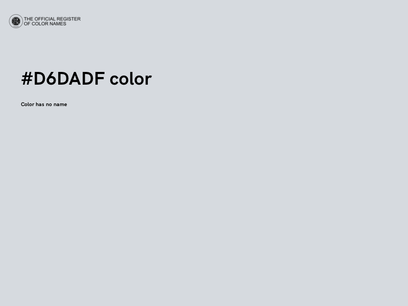 #D6DADF color image