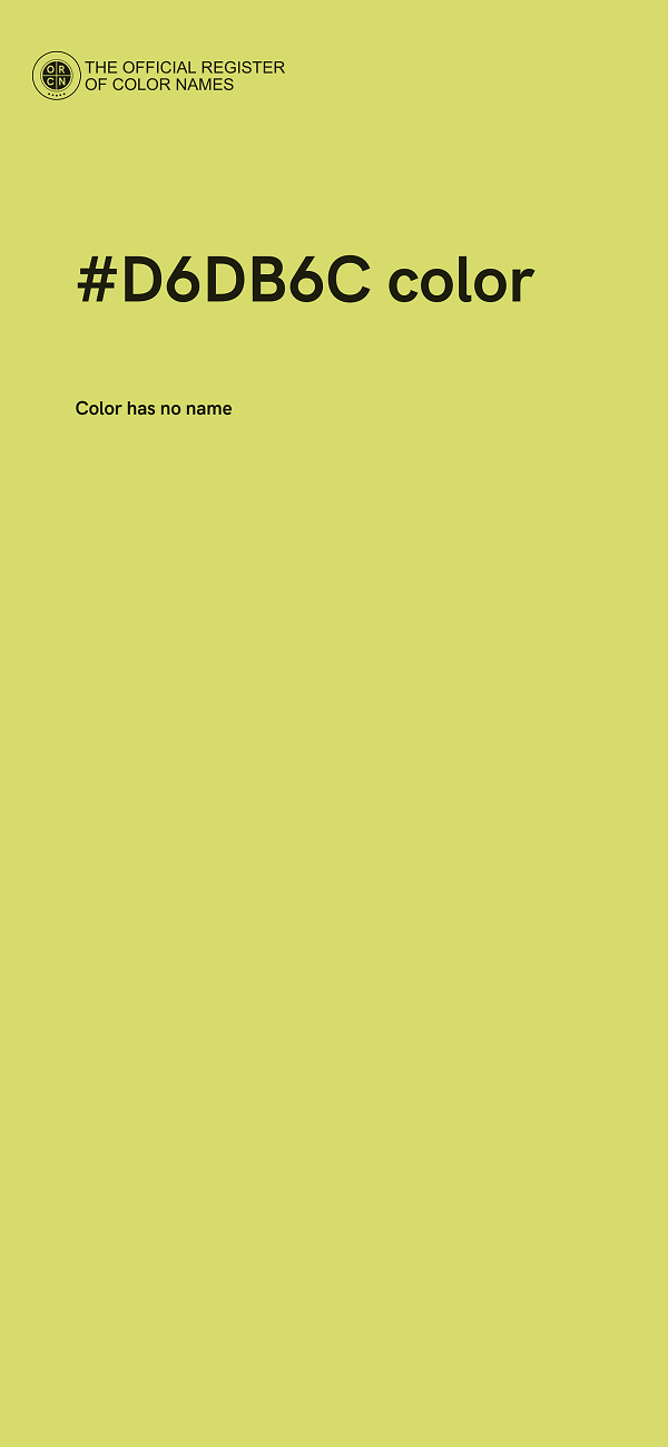 #D6DB6C color image