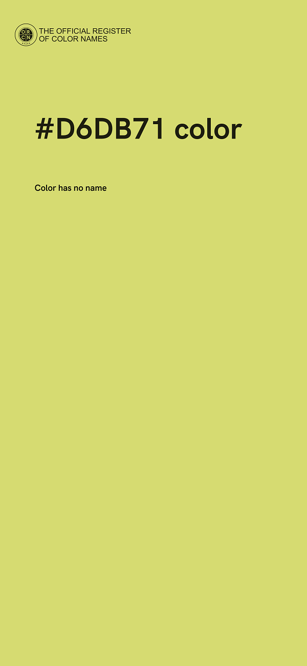 #D6DB71 color image