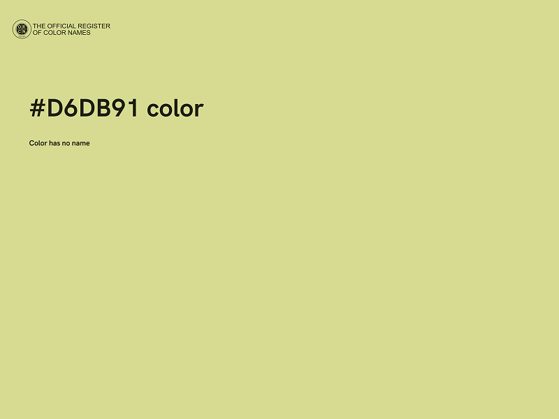 #D6DB91 color image