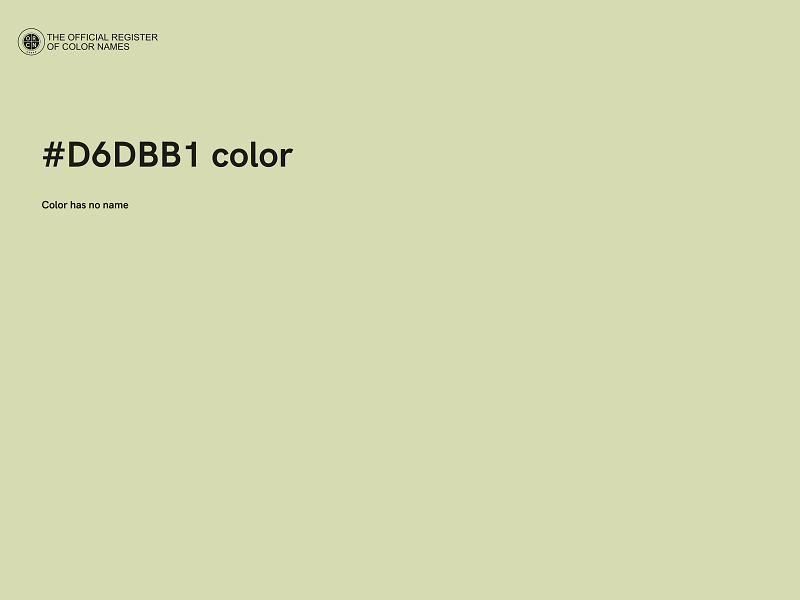 #D6DBB1 color image