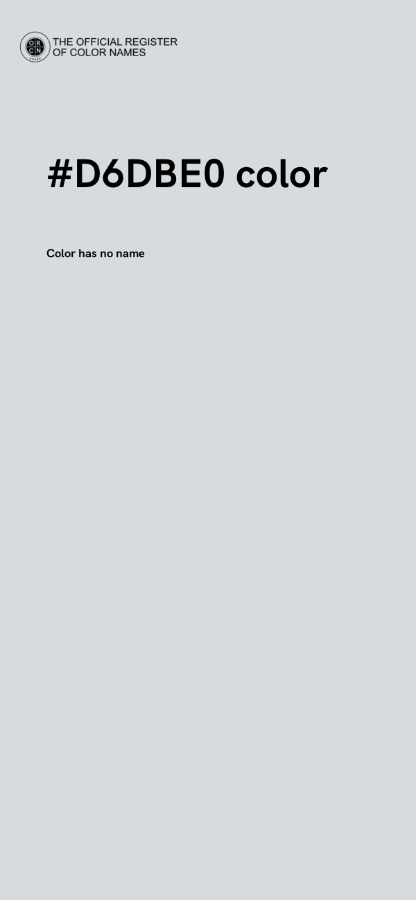 #D6DBE0 color image