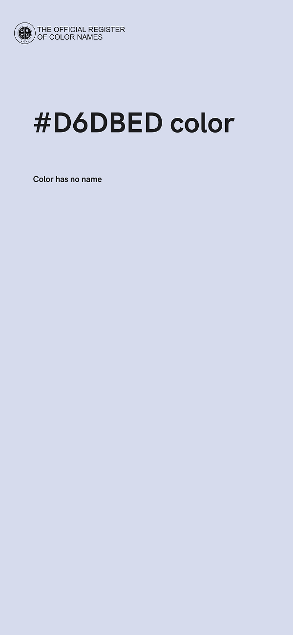#D6DBED color image