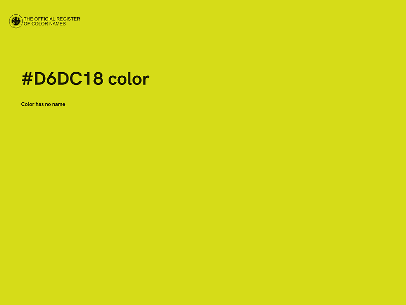 #D6DC18 color image