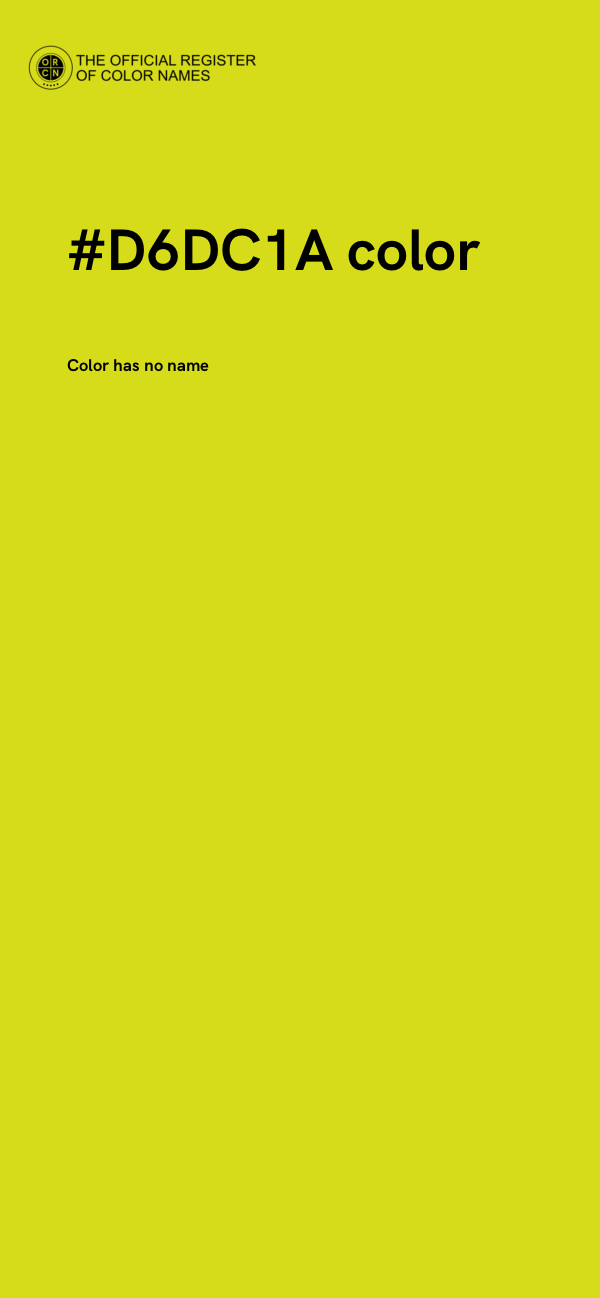 #D6DC1A color image
