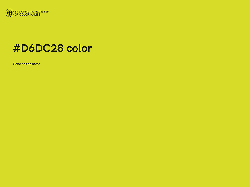 #D6DC28 color image