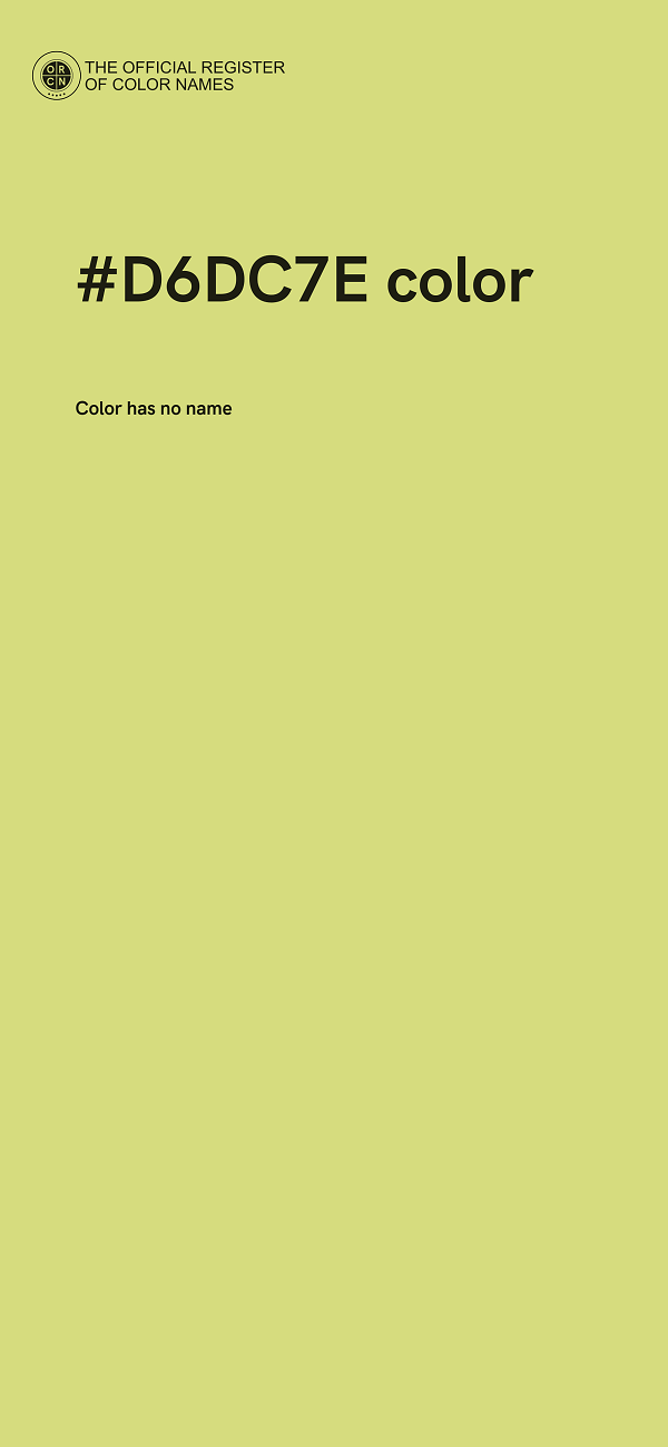 #D6DC7E color image