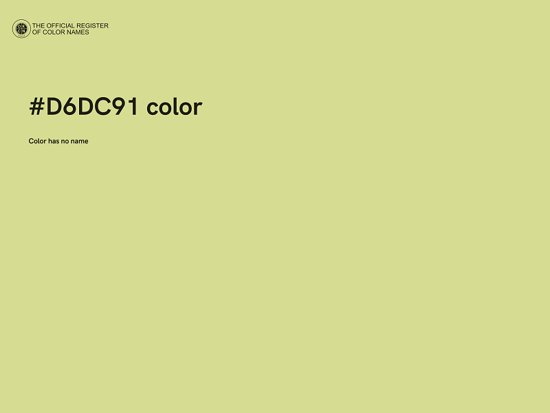 #D6DC91 color image