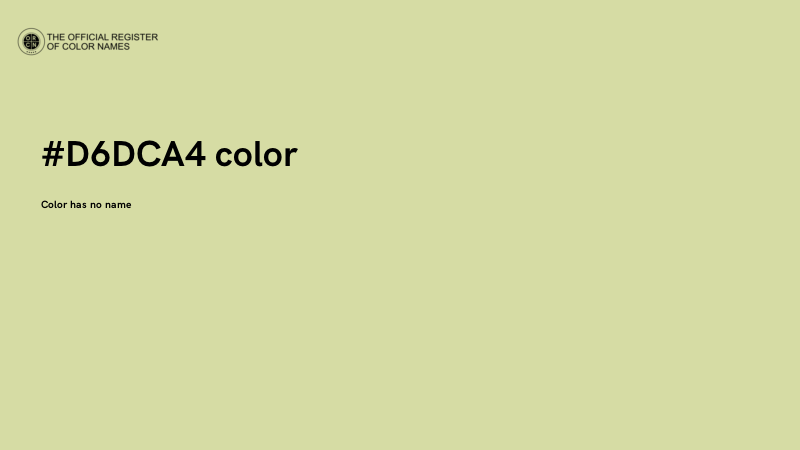 #D6DCA4 color image