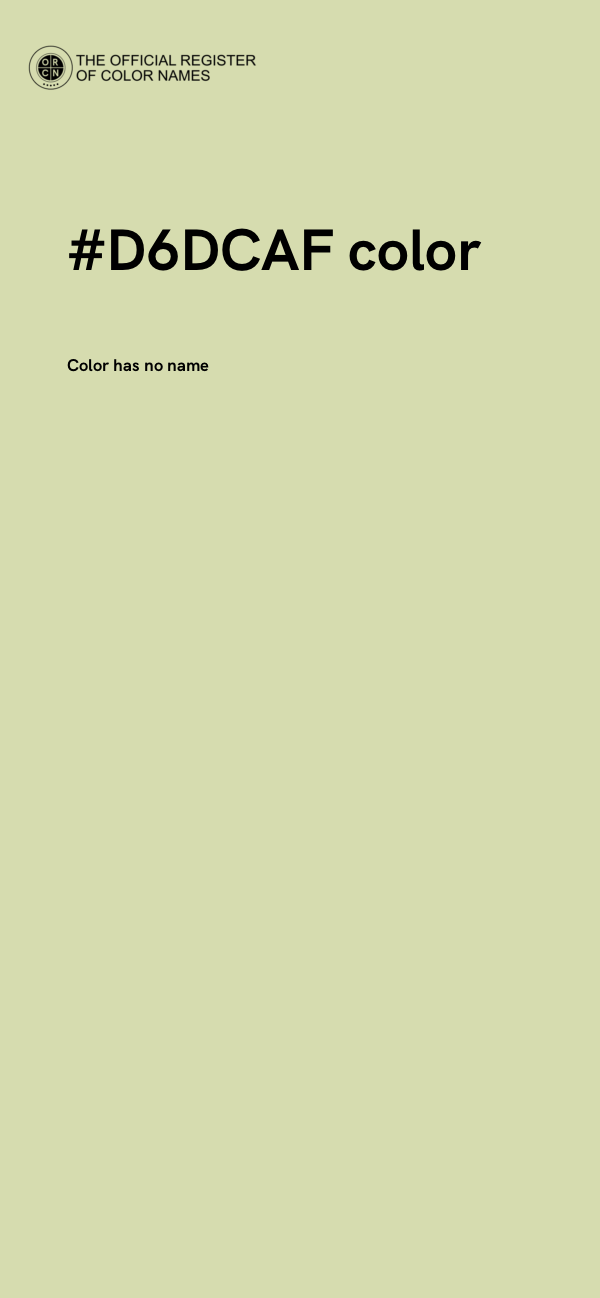 #D6DCAF color image