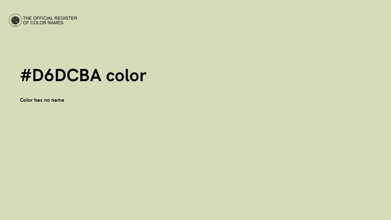 #D6DCBA color image