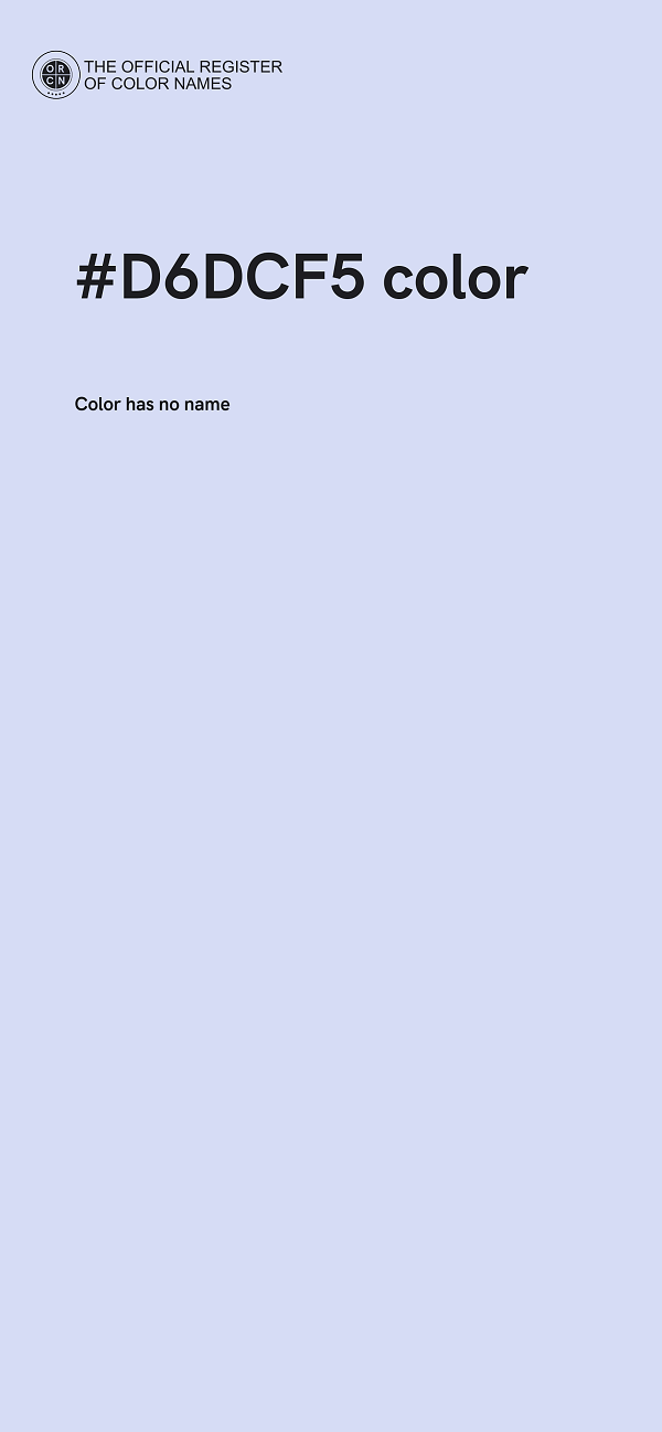 #D6DCF5 color image