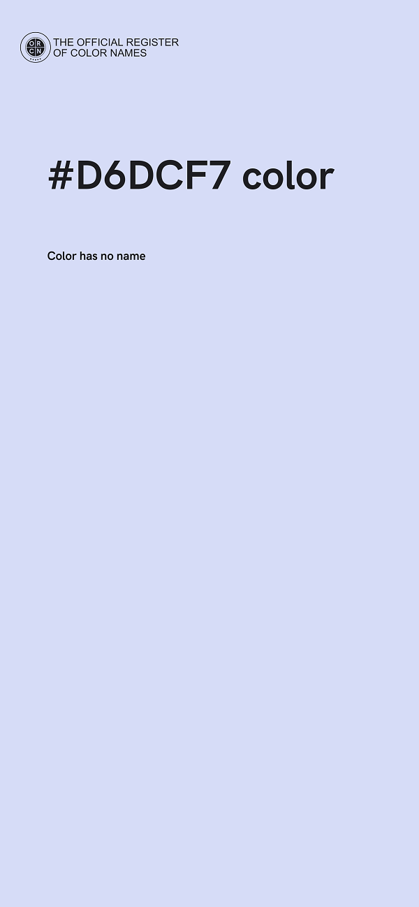 #D6DCF7 color image