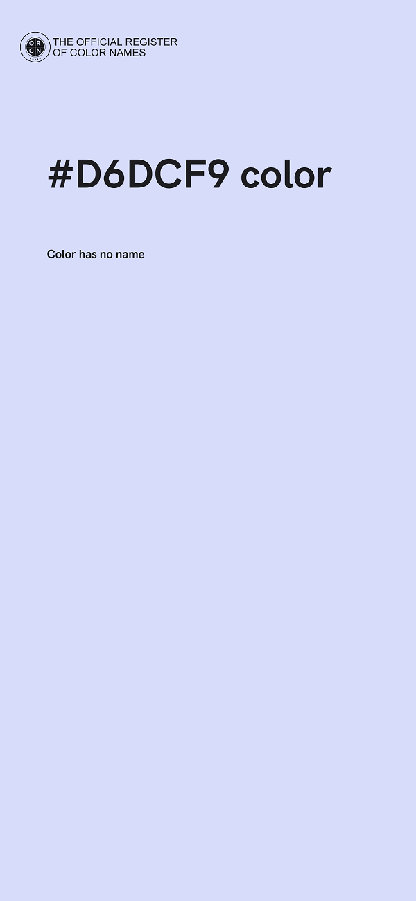 #D6DCF9 color image