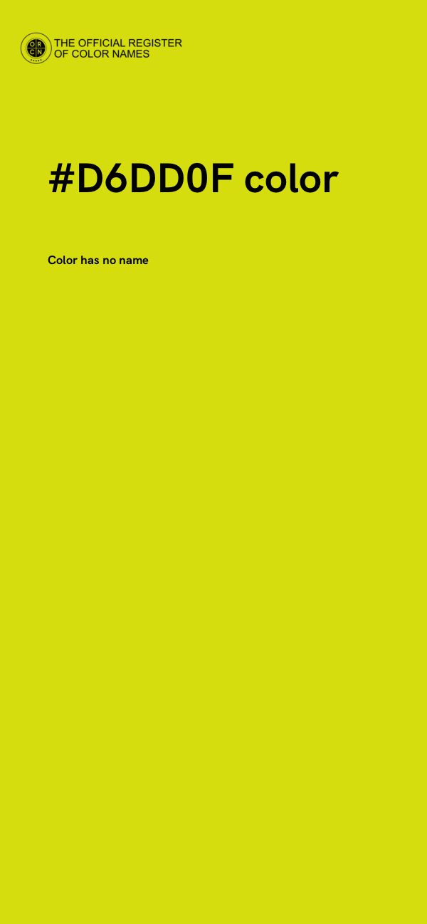 #D6DD0F color image