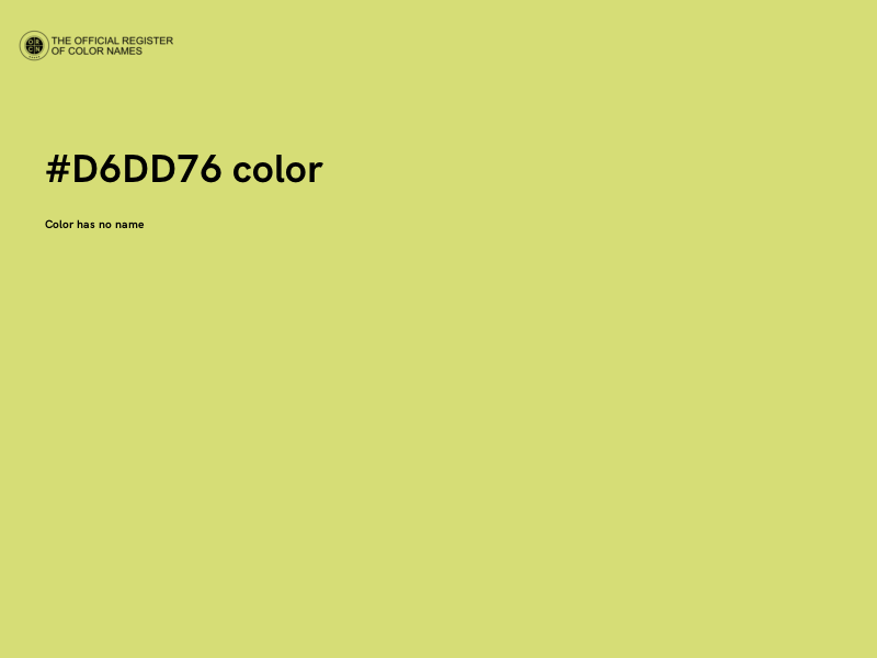#D6DD76 color image