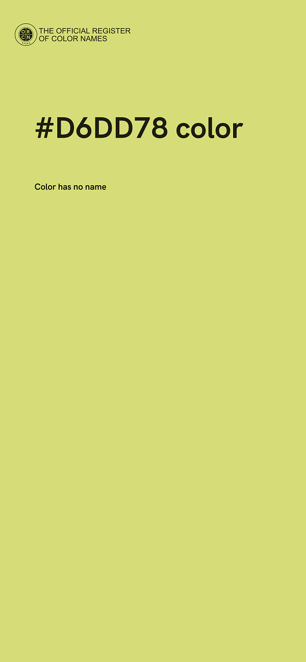 #D6DD78 color image
